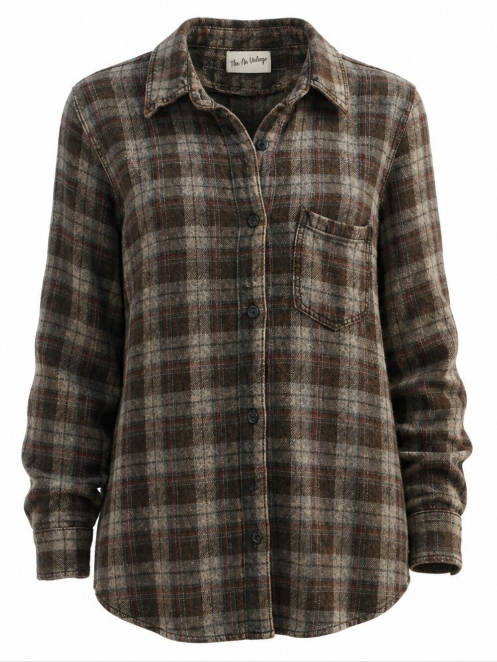 The Nu Vintage Plaid Button-Up Shirt Size Small